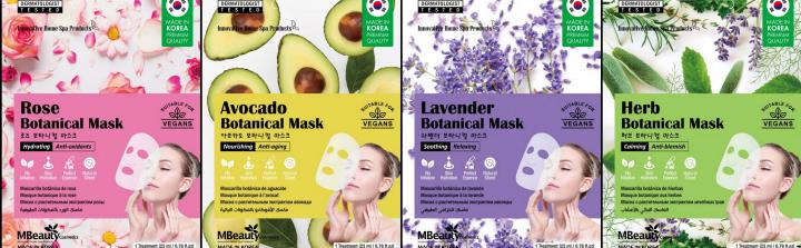 Botaniczne maski do twarzy MBeautyCosmetics